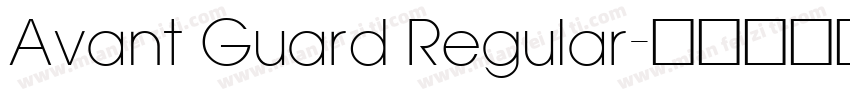 Avant Guard Regular字体转换